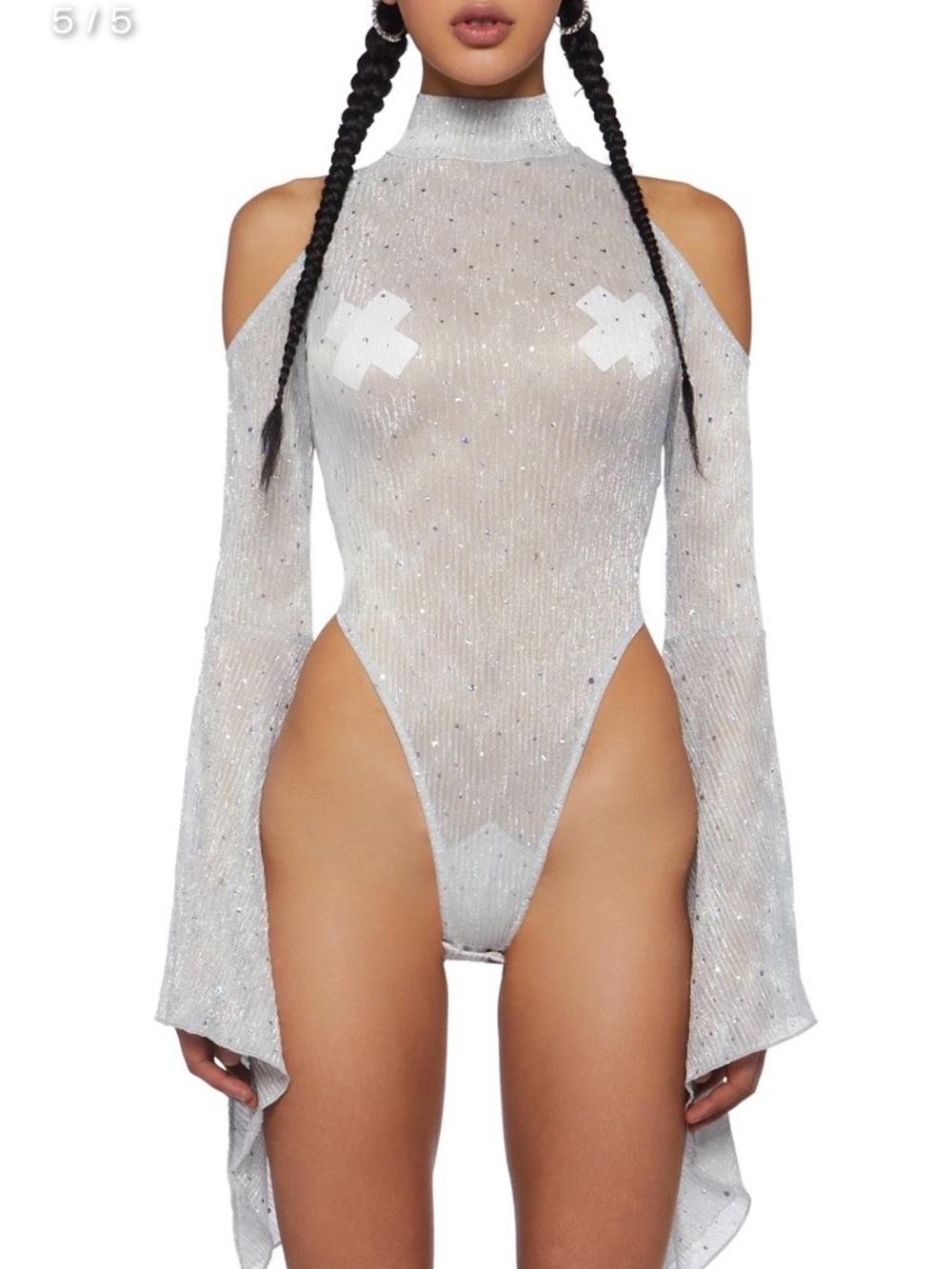 Club Exx transcendent Sheer Bodysuit